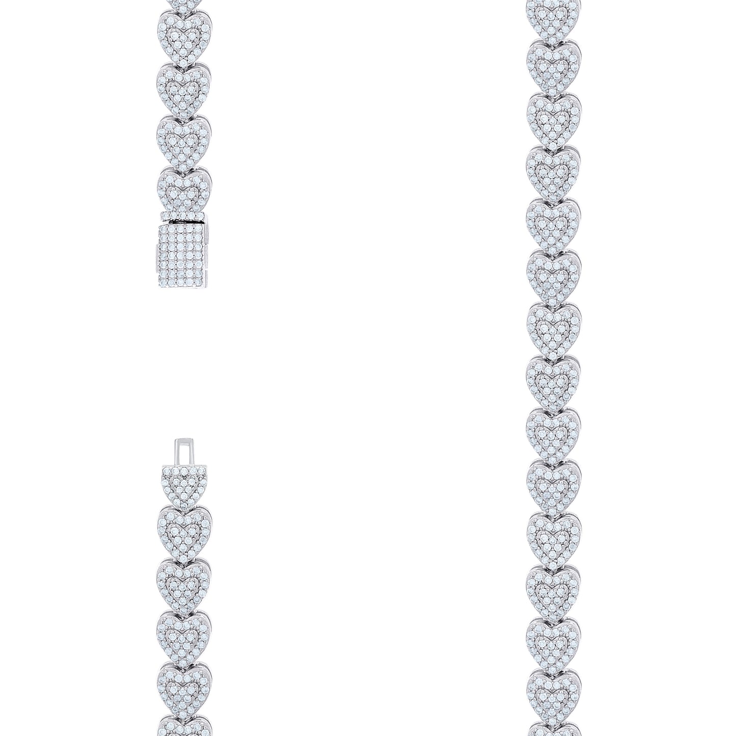 925 Sterling Silver Moissanite Necklace 7mm