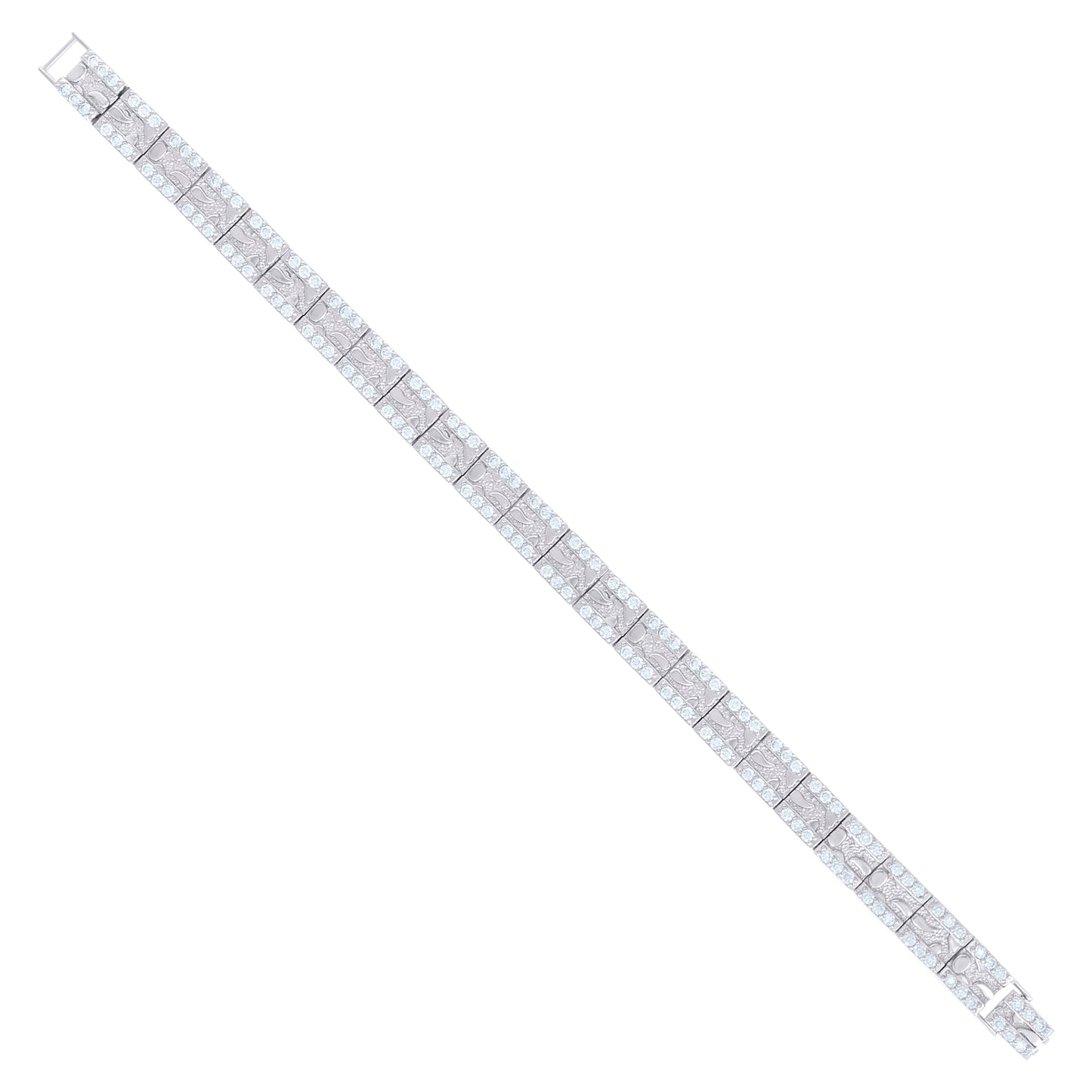 925 Sterling Silver Moissanite Bracelet 8mm