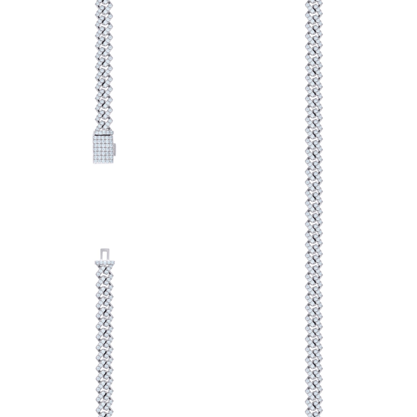 925 Sterling Silver Moissanite Necklace 5mm