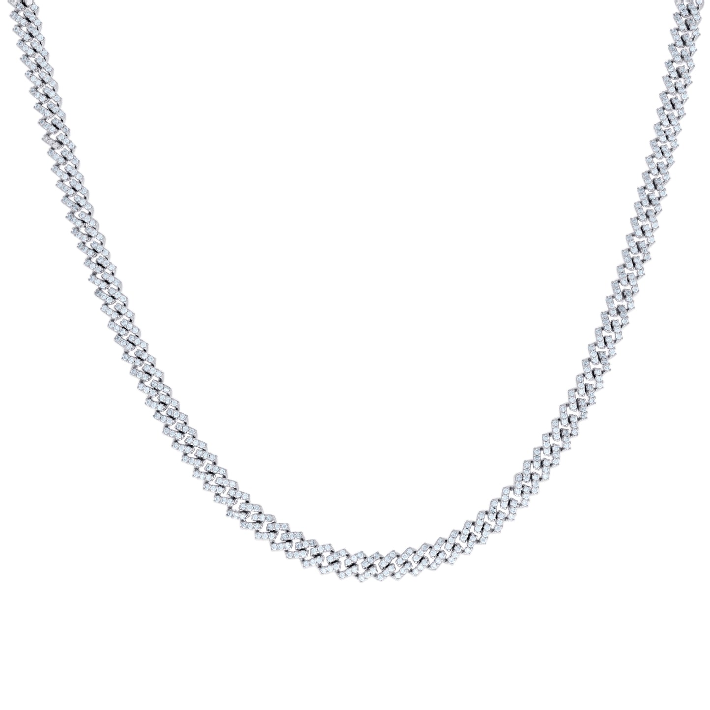 925 Sterling Silver Moissanite Necklace 5mm