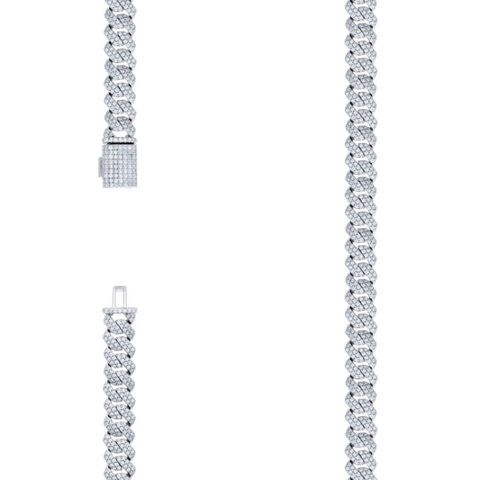 925 Sterling Silver Moissanite Monaco 8mm