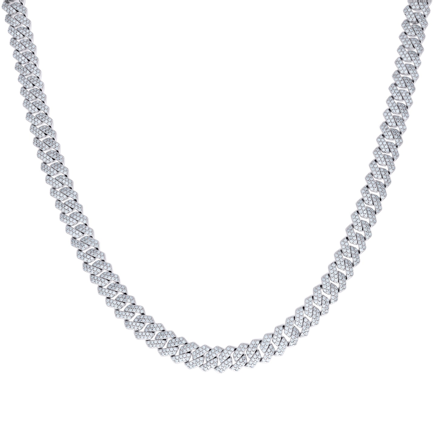 925 Sterling Silver Moissanite Monaco 8mm