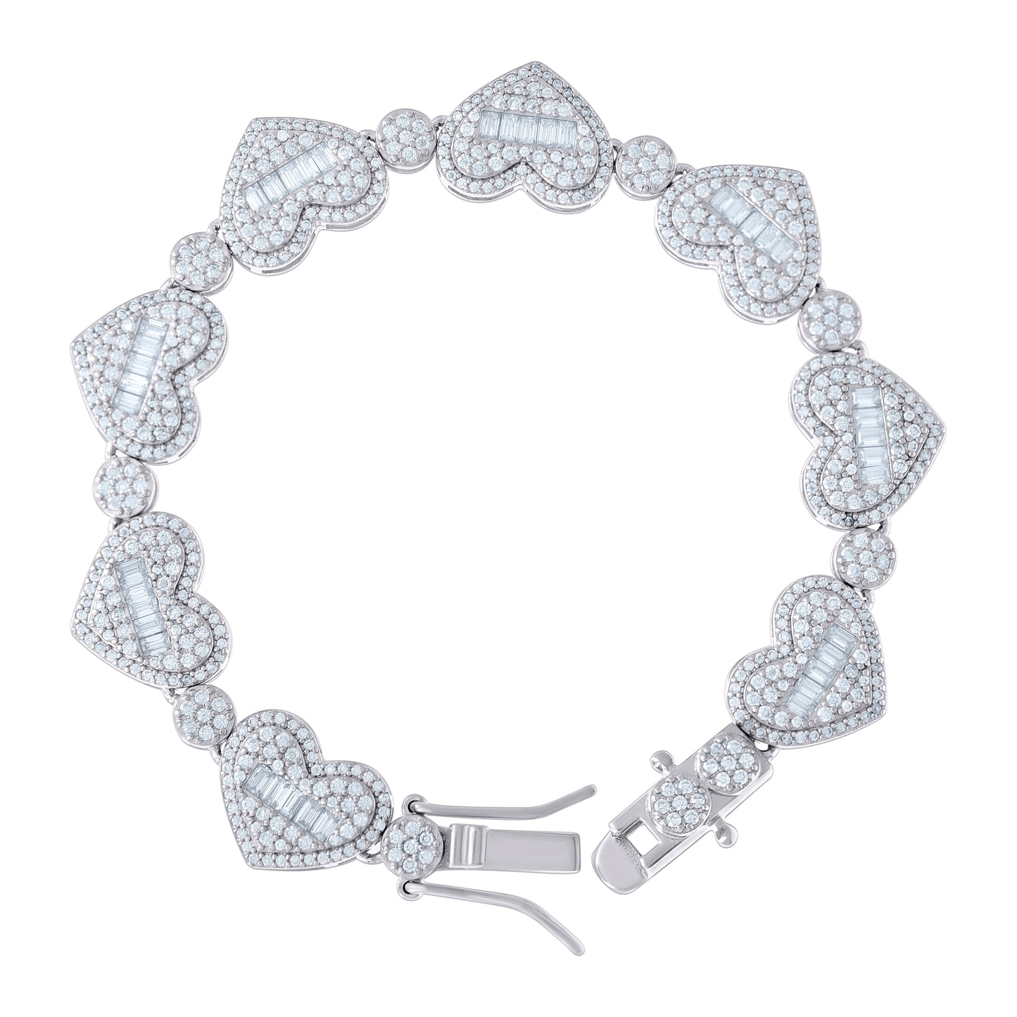 925 Sterling Silver Moissanite Fancy Chain
