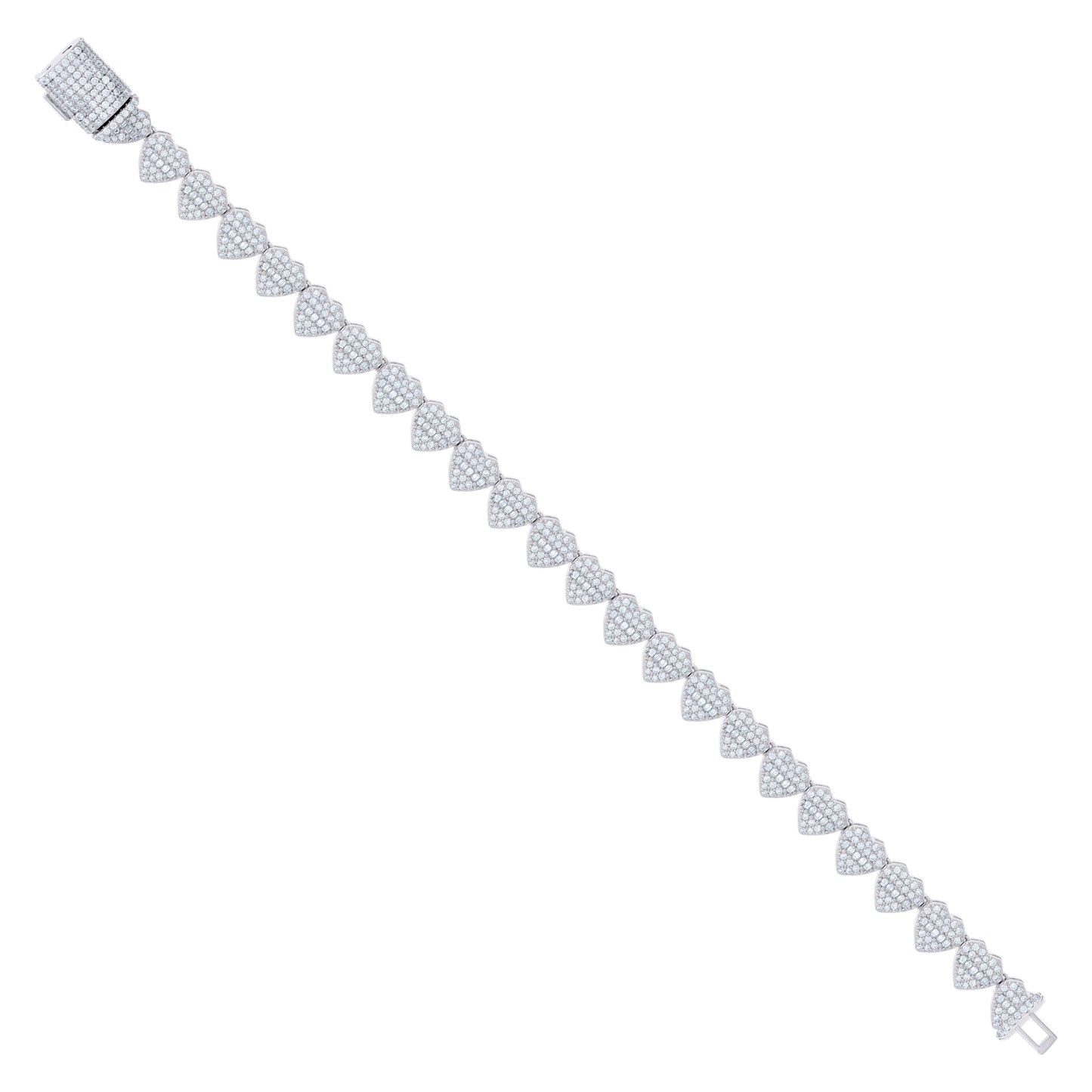 925 Sterling Silver R:2.60Ctw; B:1.91Ctw Moissanit