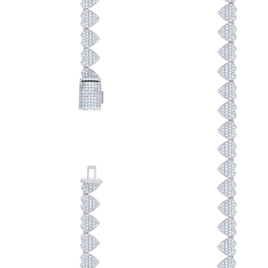 925 Sterling Silver R:2.60Ctw; B:1.91Ctw Moissanit