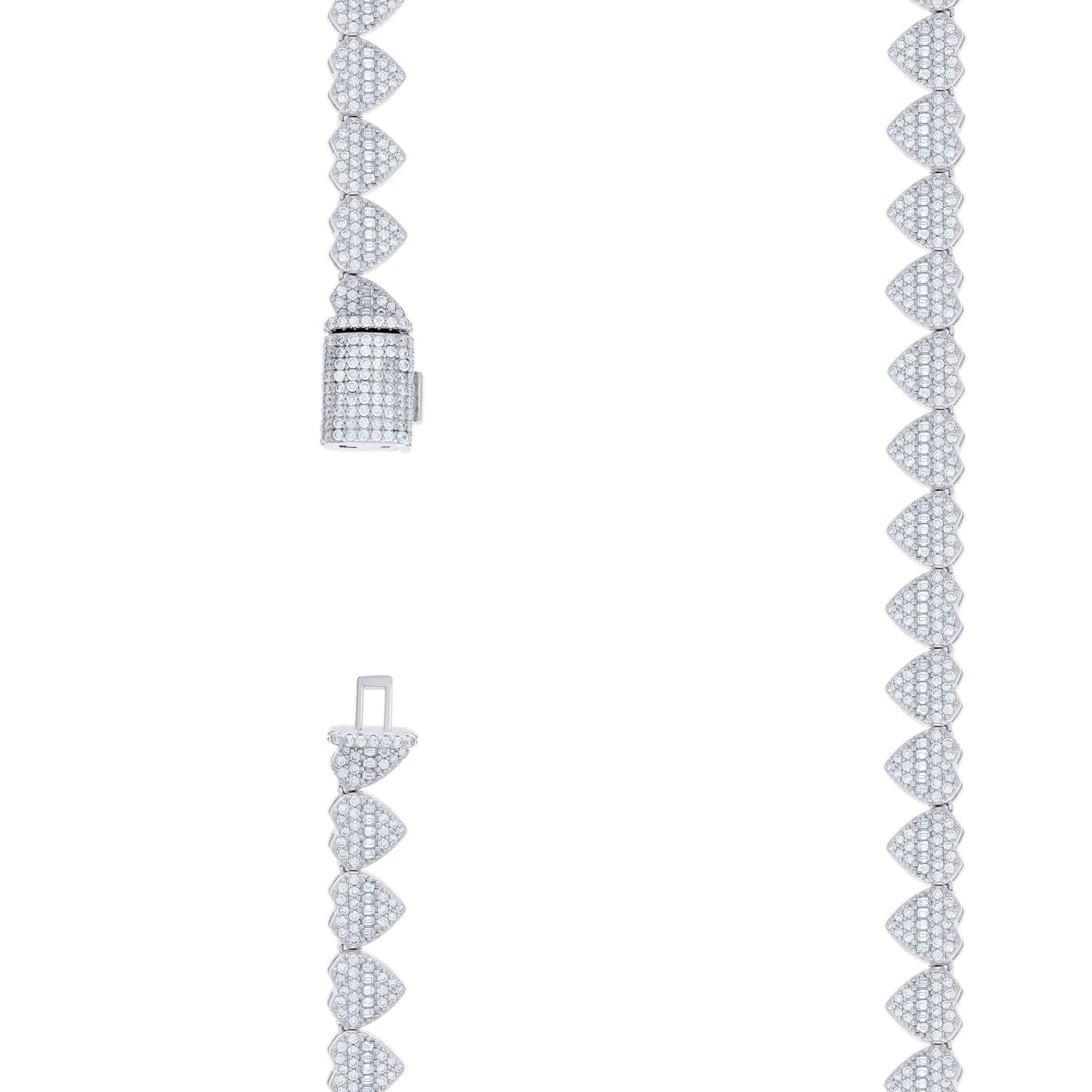 925 Sterling Silver R:2.60Ctw; B:1.91Ctw Moissanit