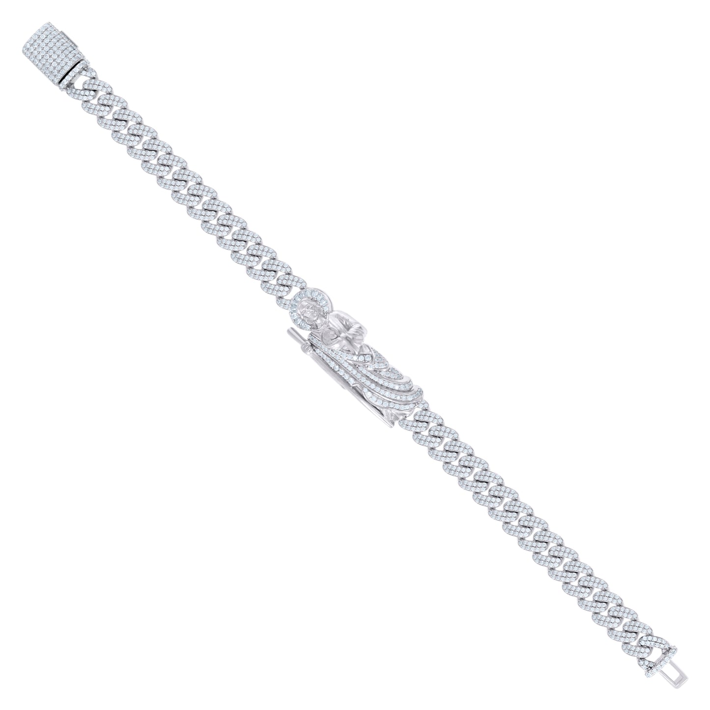 925 Sterling Silver R:5.11Ctw; B:0.43Ctw Moissanit