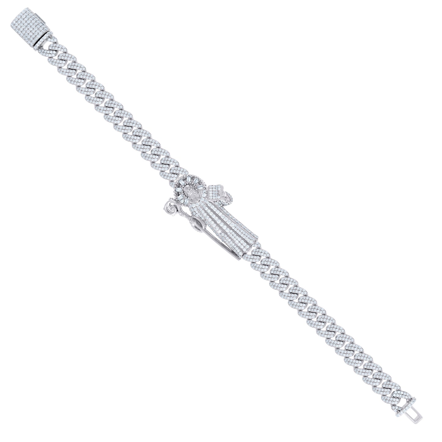 925 Sterling Silver R:5.85Ctw; B:0.45Ctw Moissanit