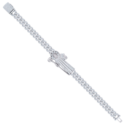 925 Sterling Silver R:5.85Ctw; B:0.45Ctw Moissanit