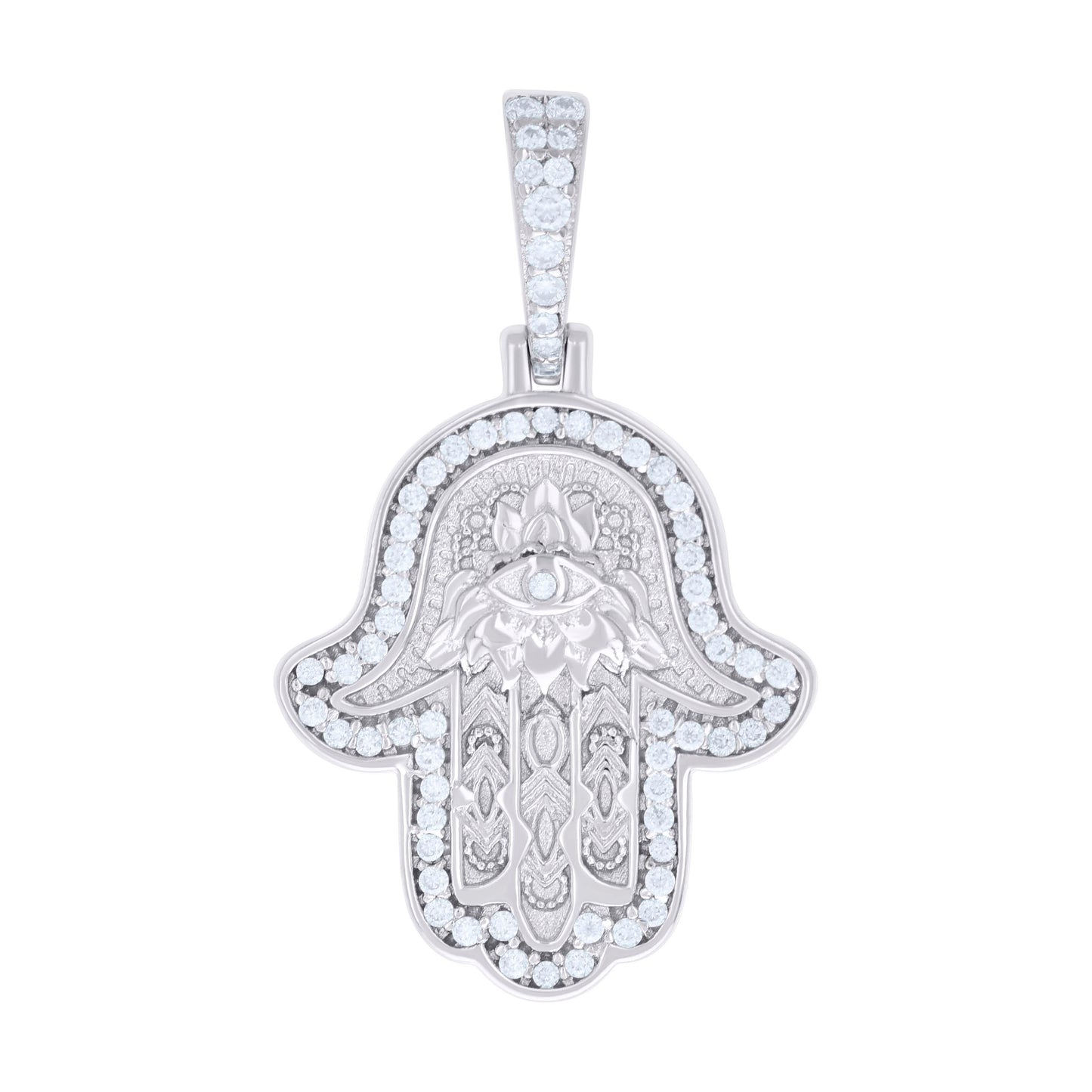 925 Silver Pendant Moissanite Ctw R:0.37