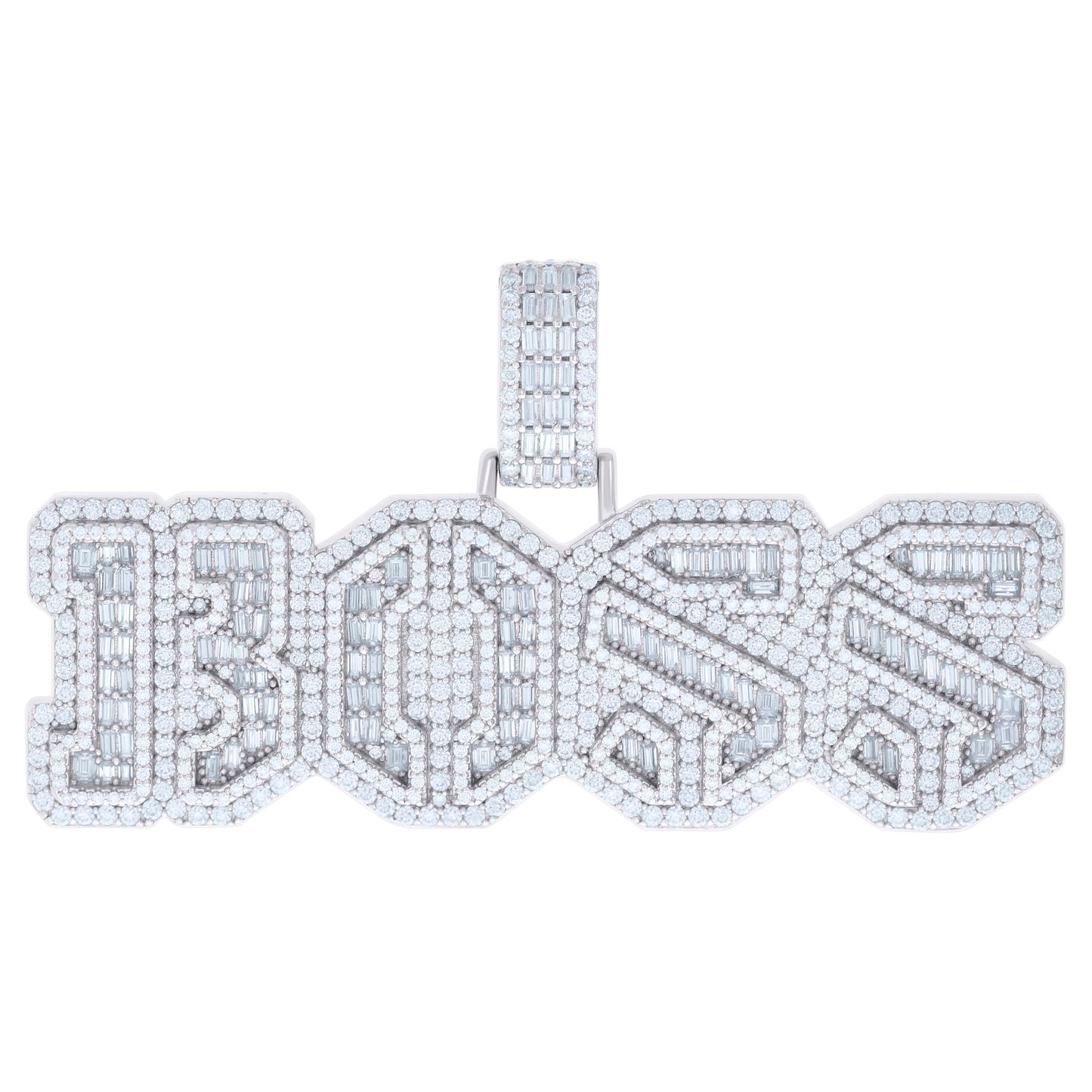 925 Silver Pendant Moissanite Ctw R:4.62 ; B:3.52