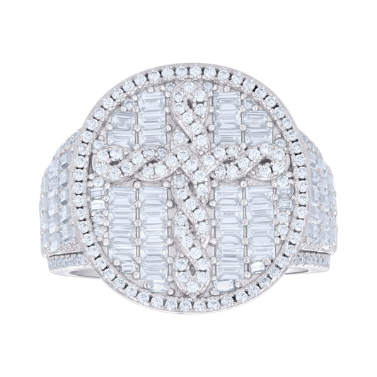 925 Sterling Silver R:0.76Ctw, B:2.9Ctw Moissanite