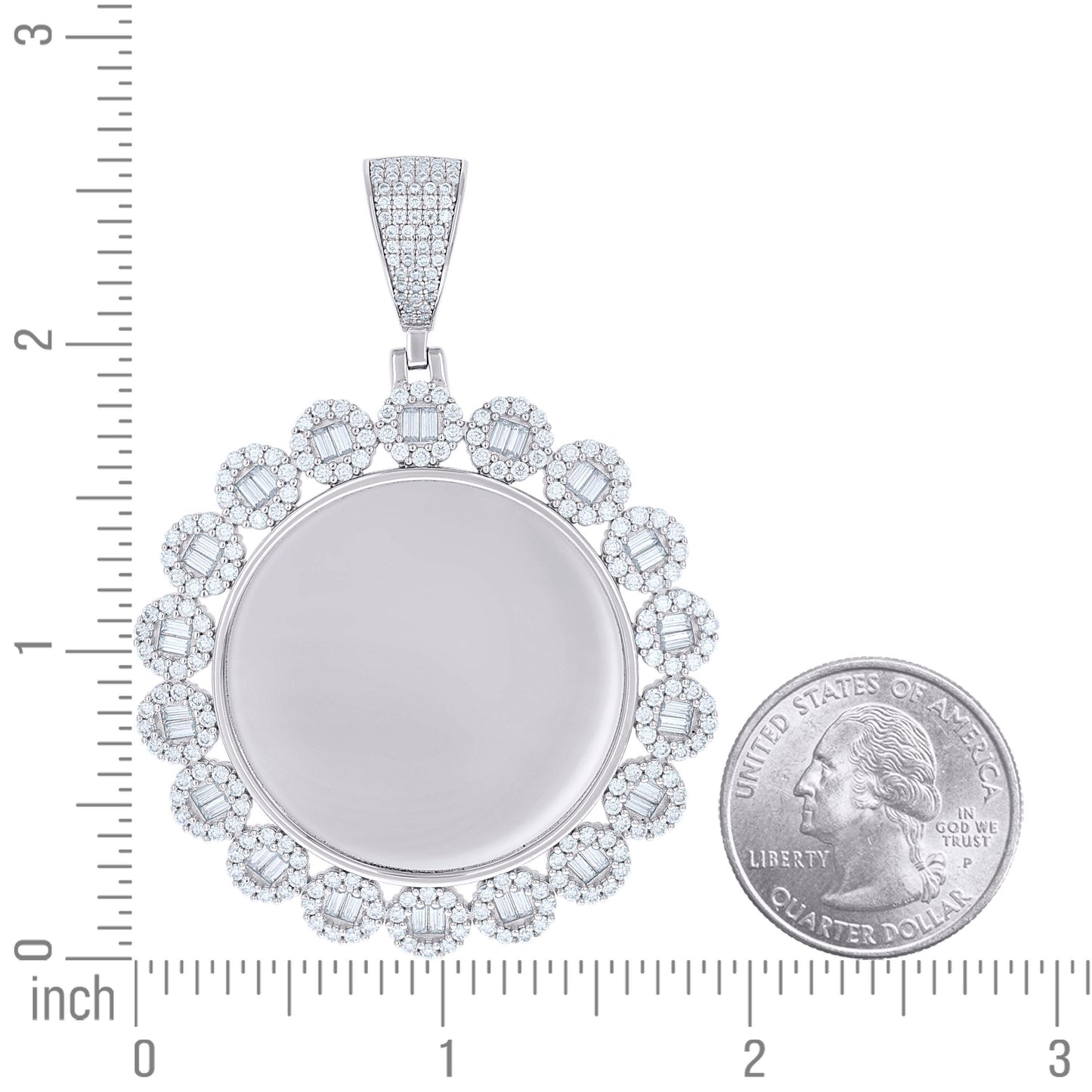 925 Sterling Silver Cz Pendant