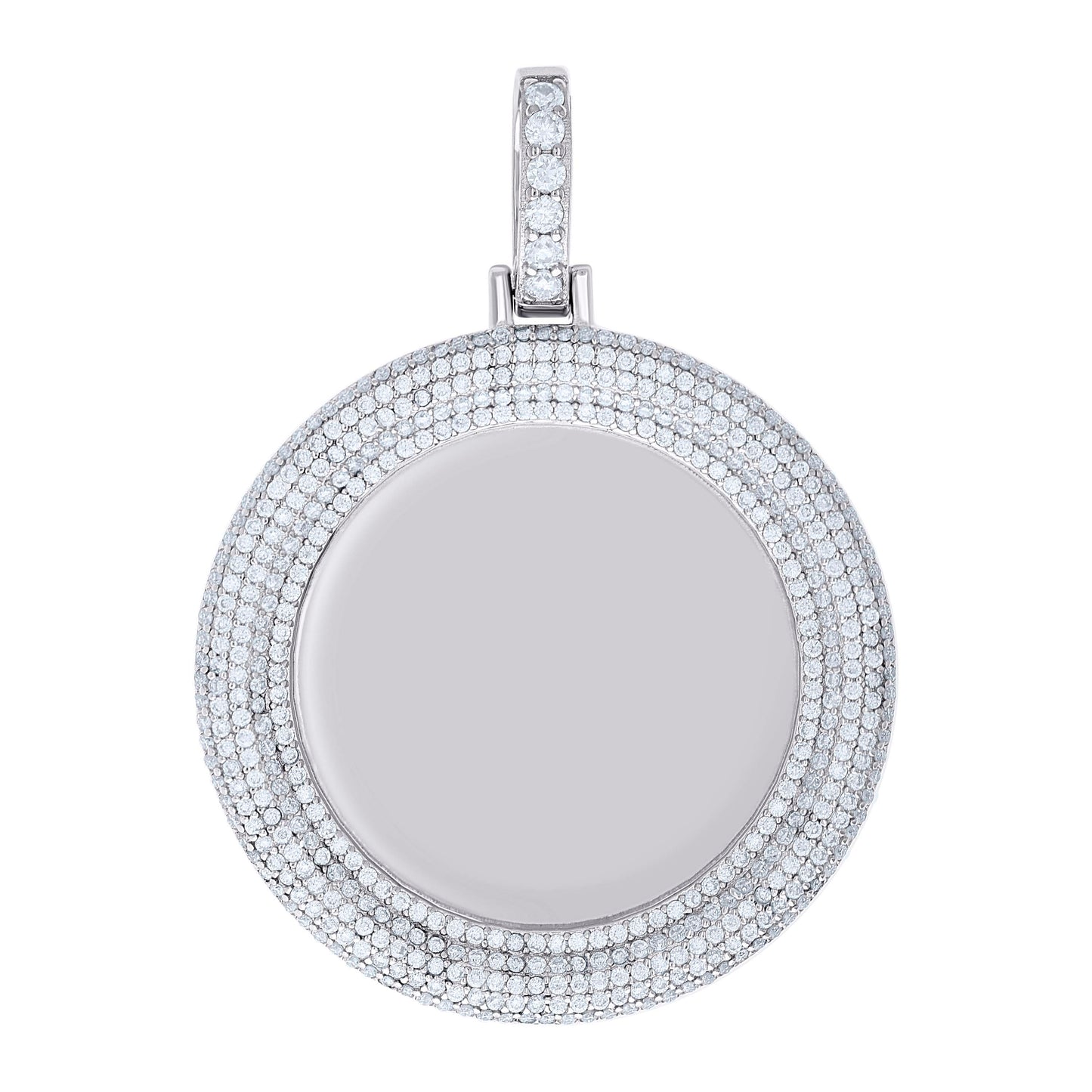 925 Sterling Silver 2.72Ctw Moissanite Pendant