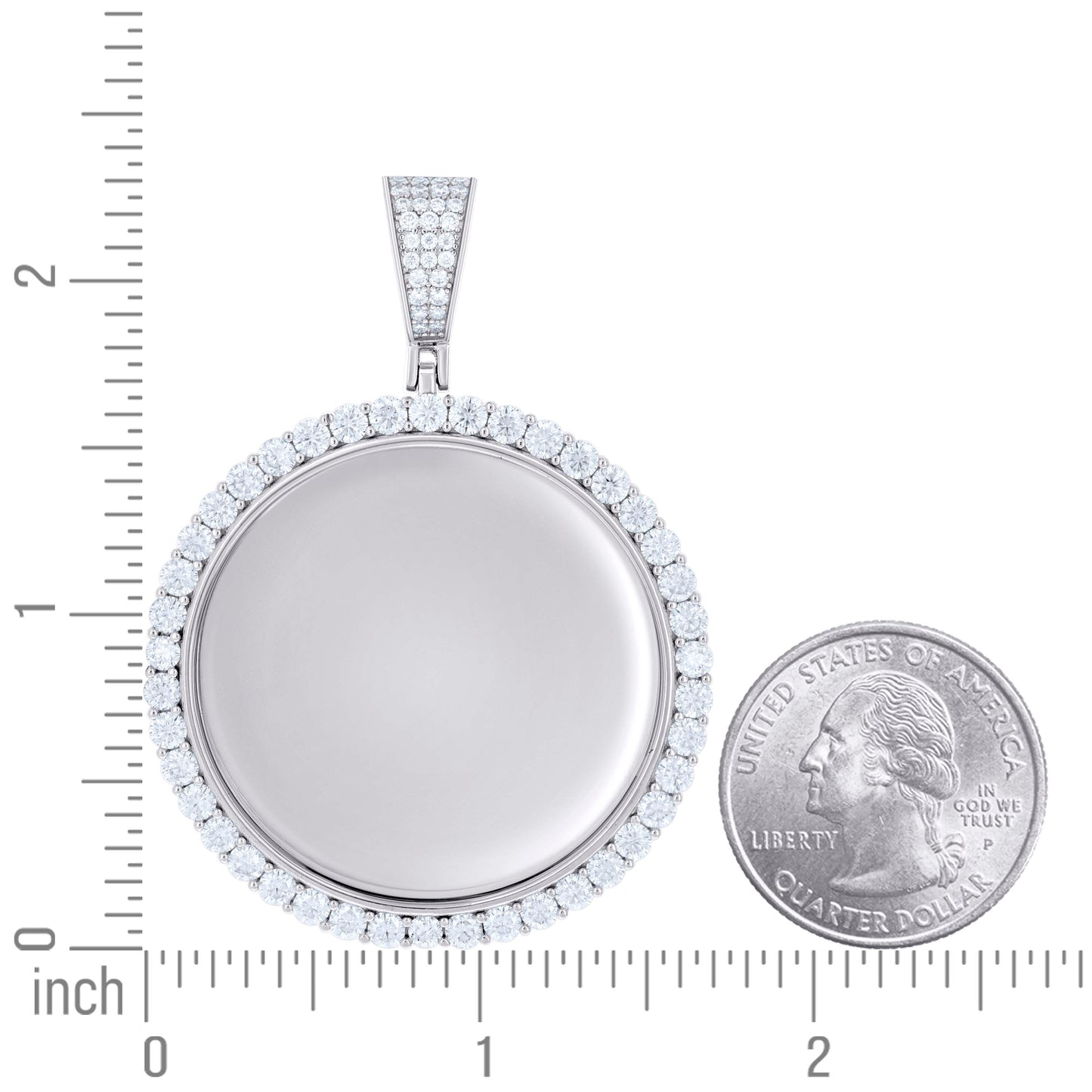 925 Sterling Silver 4.80Ctw Moissanite Pendant
