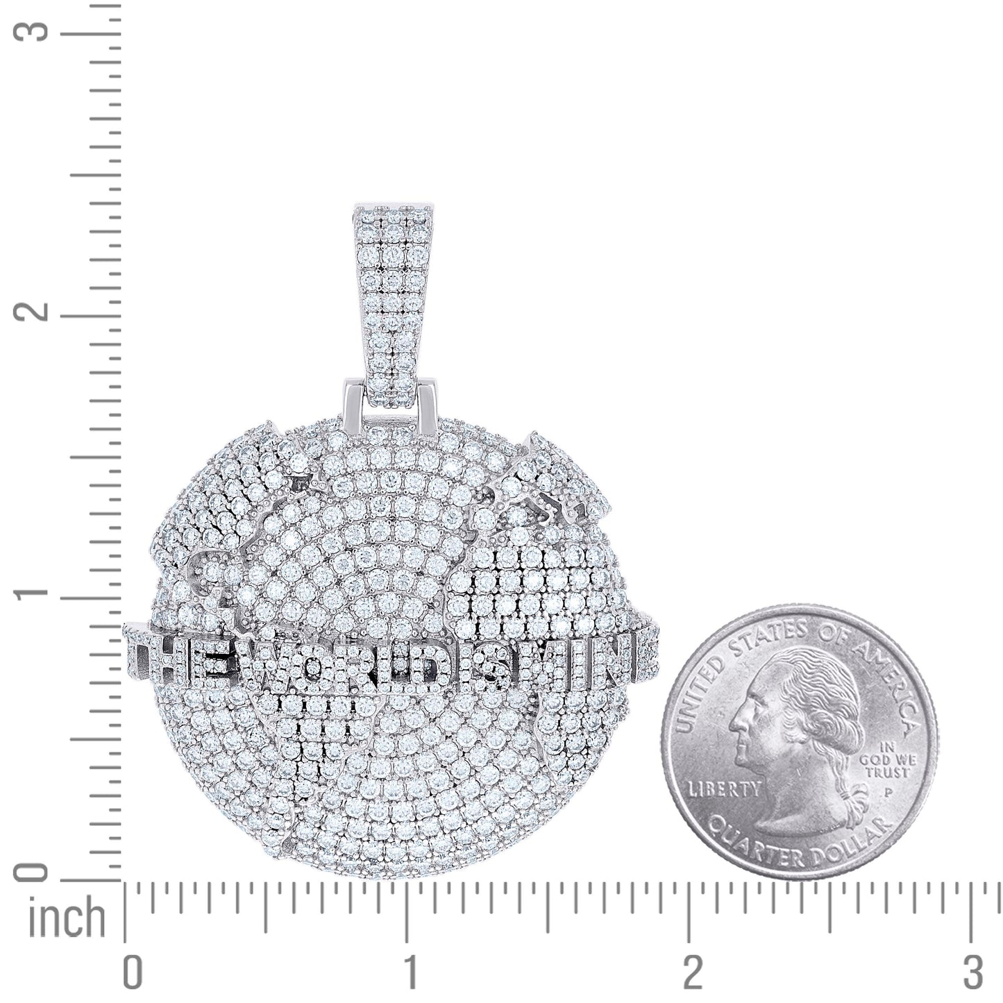 925 Sterling Silver 11.19Ctw Moissanite Pendant