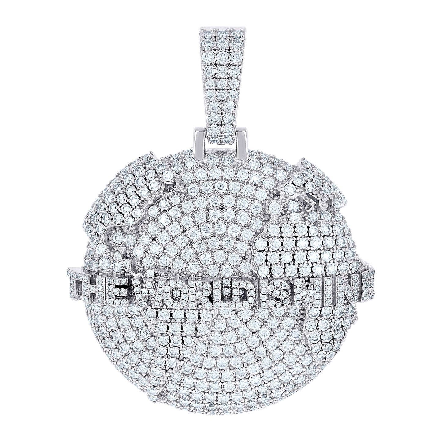 925 Sterling Silver 11.19Ctw Moissanite Pendant