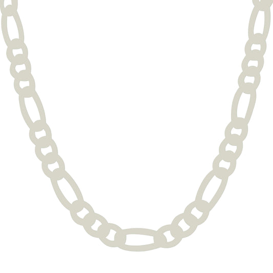 925 Silver Solid Pave Classic Figaro 9.5mm