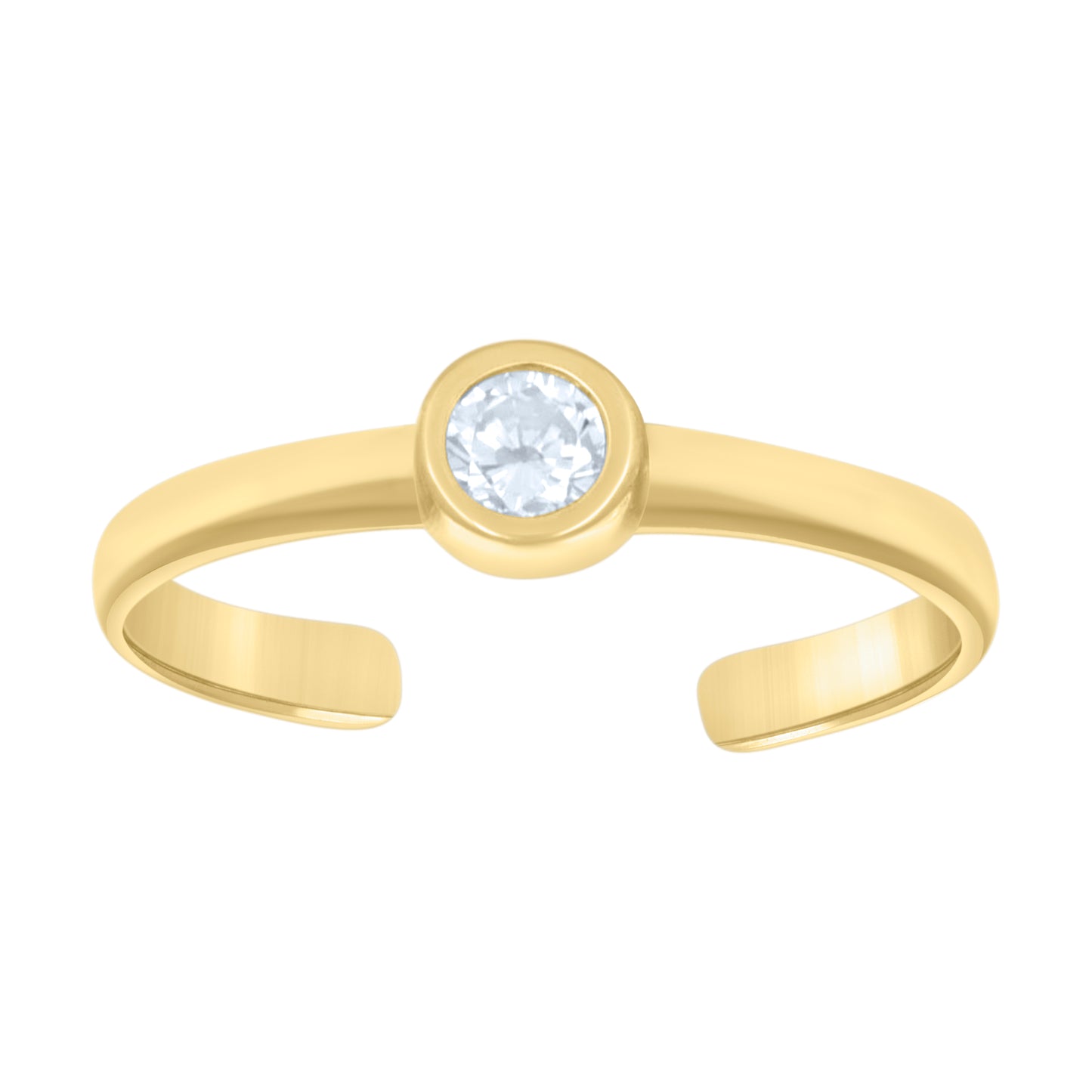 10Kt Gold Cz Toe Ring