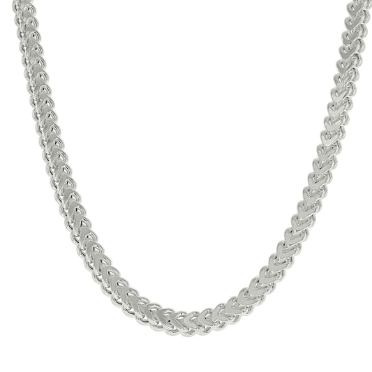 925 Silver Hollow Franco Chain Silver 4.2mm