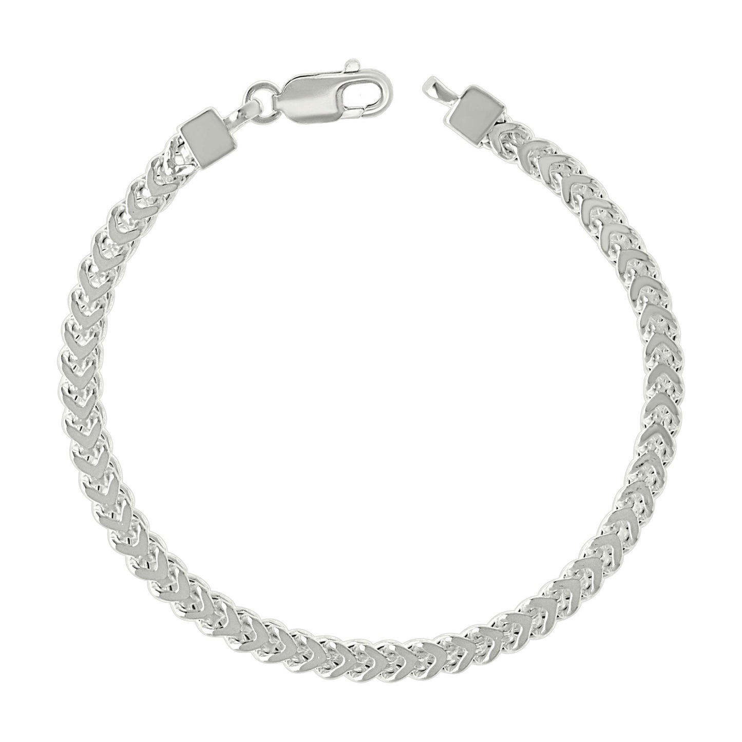 925 Silver Hollow Franco Chain Silver 4.2mm