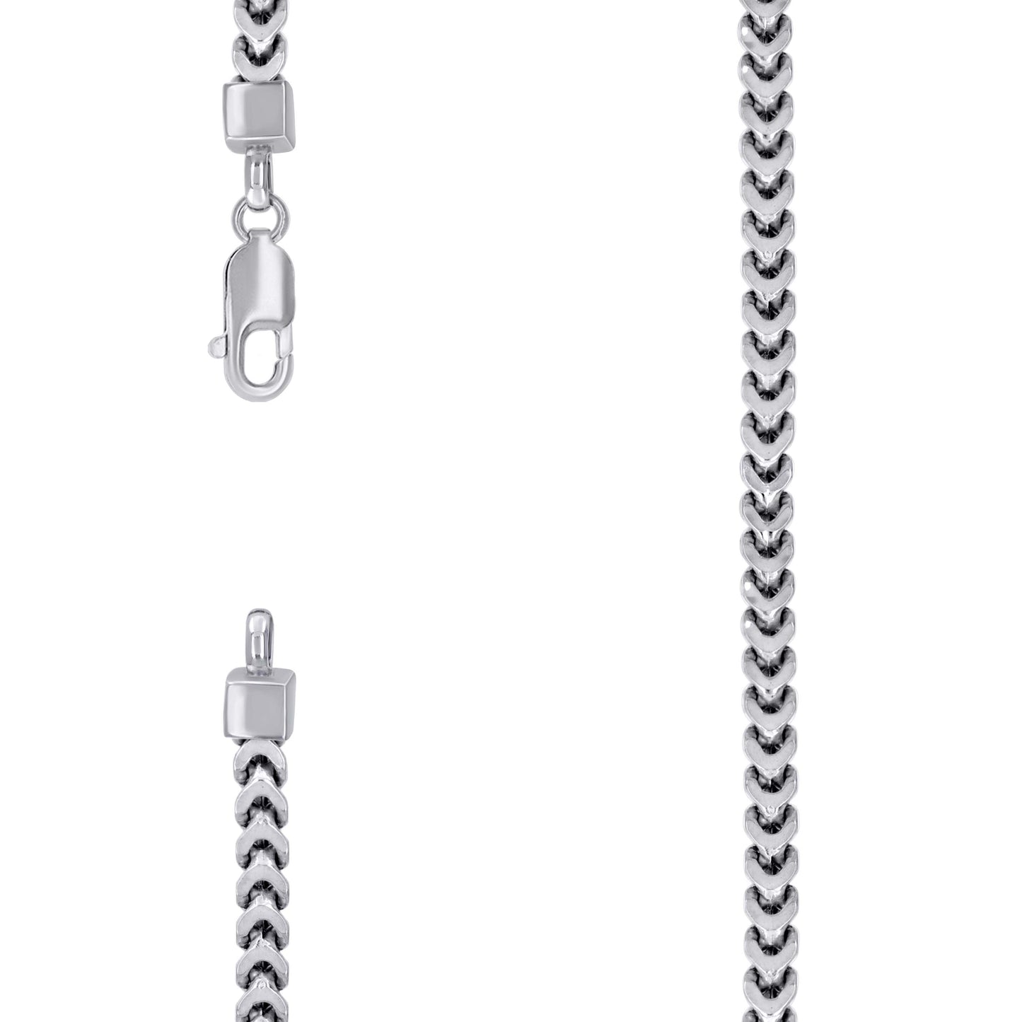 925 Silver Hollow Franco Chain 4.3mm
