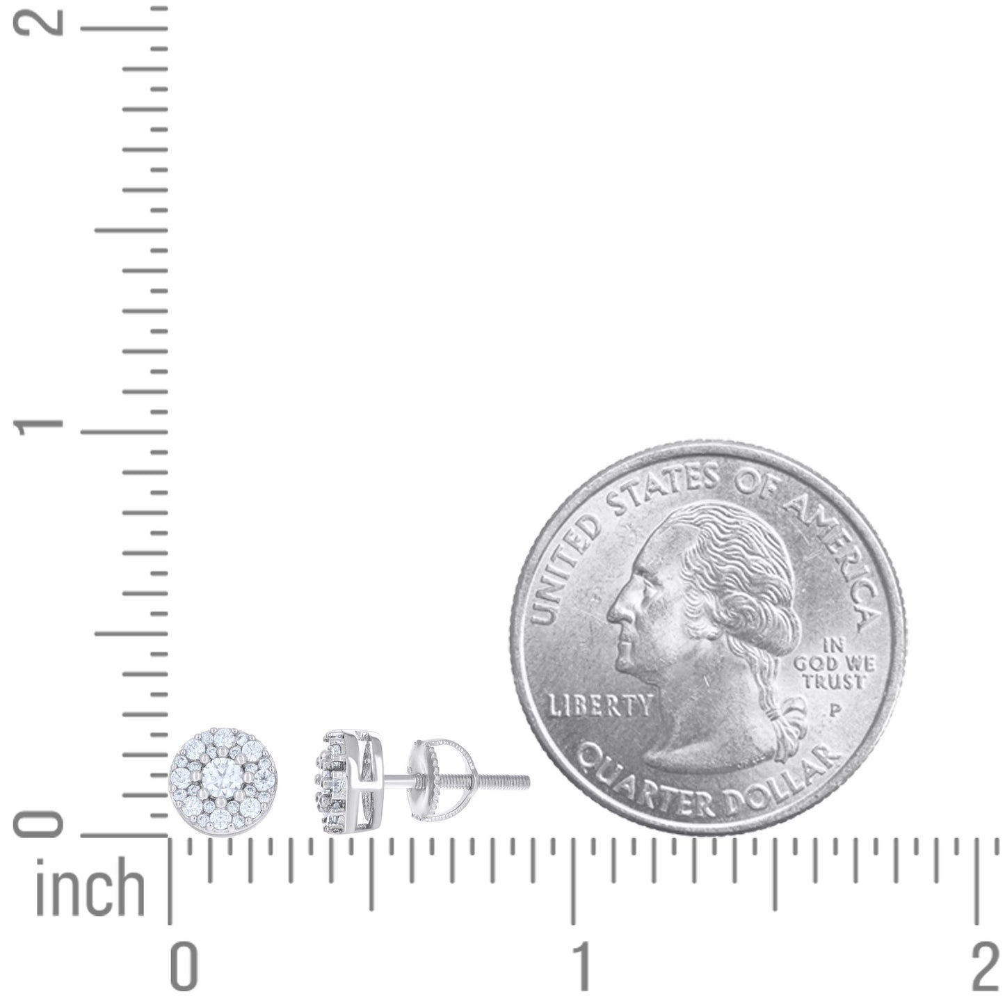 925 Sterling Silver Moissanite Earring