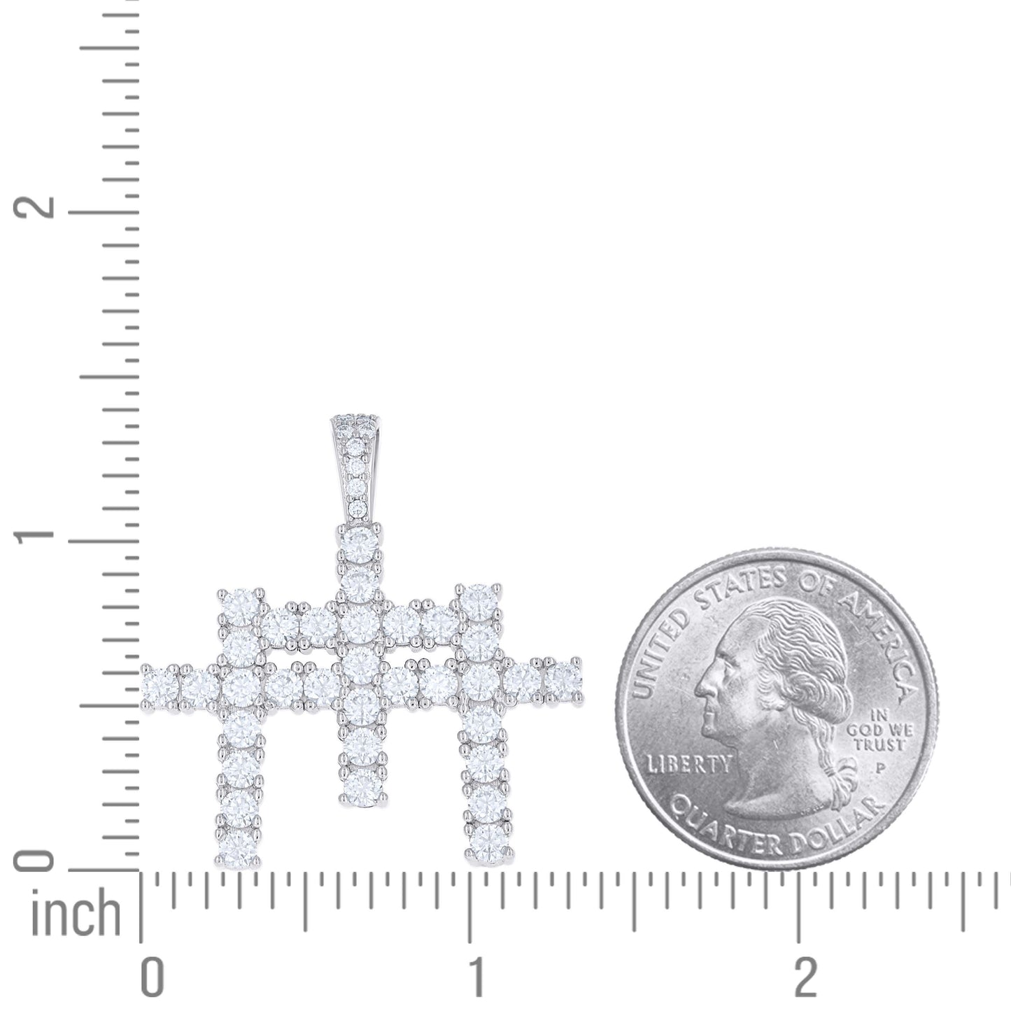 925 Sterling Silver Moissanite Pendant