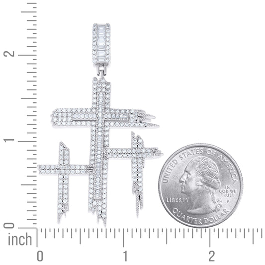 925 Sterling Silver Moissanite Pendant