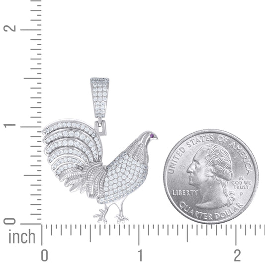 925 Sterling Silver 1.50Ctw Moissanite Pendant