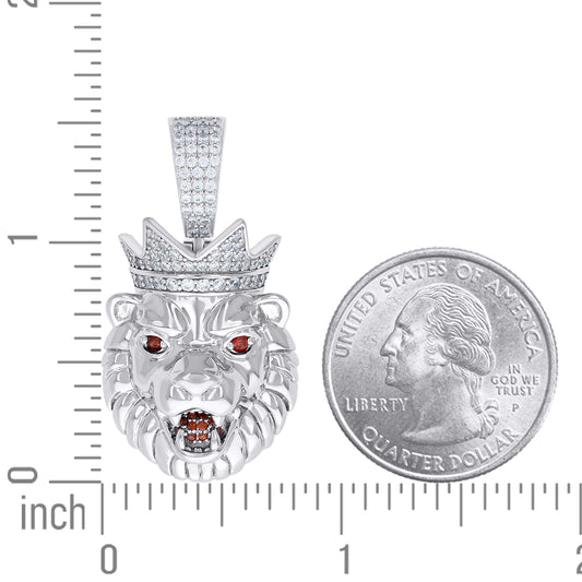 925 Sterling Silver Moissanite Pendant