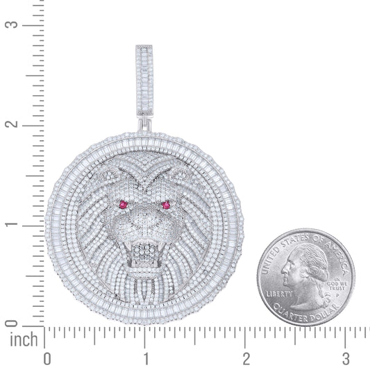 925 Sterling Silver Moissanite Pendant