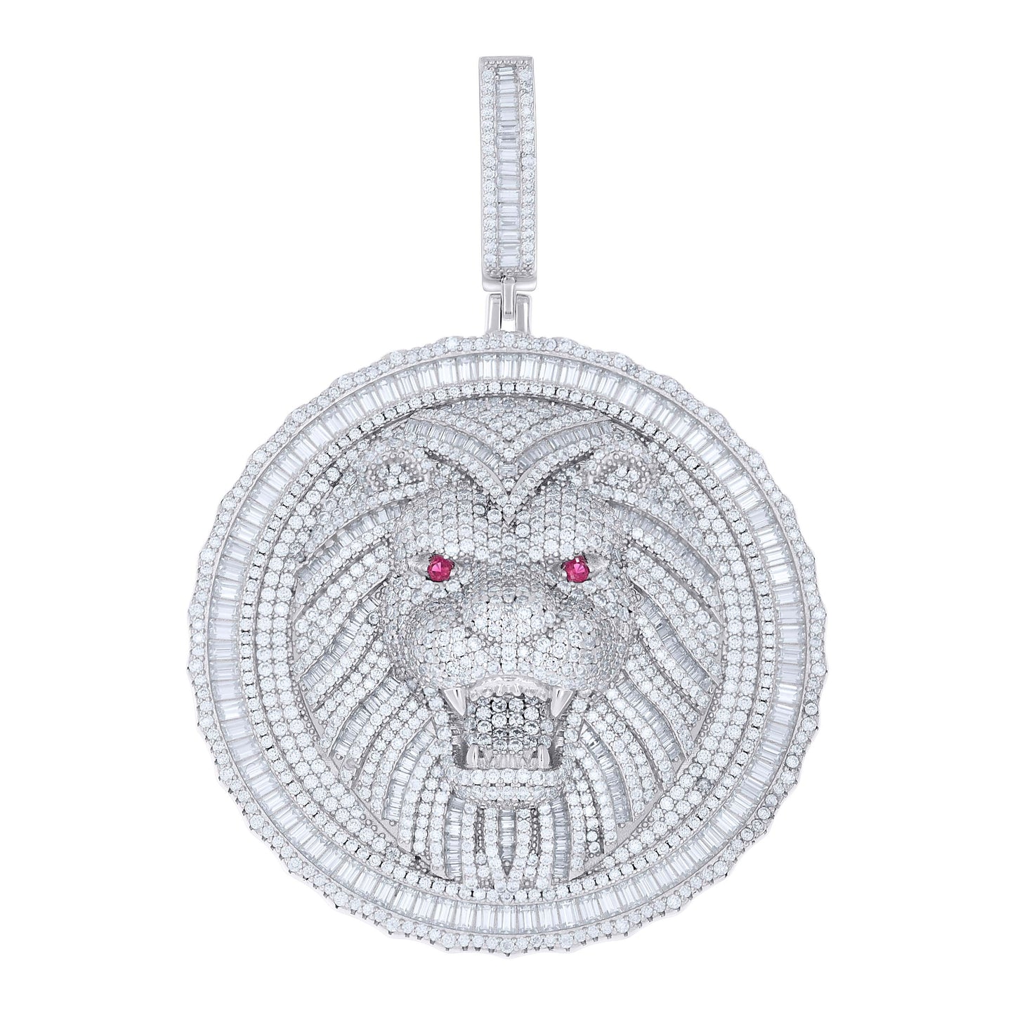 925 Sterling Silver Moissanite Pendant