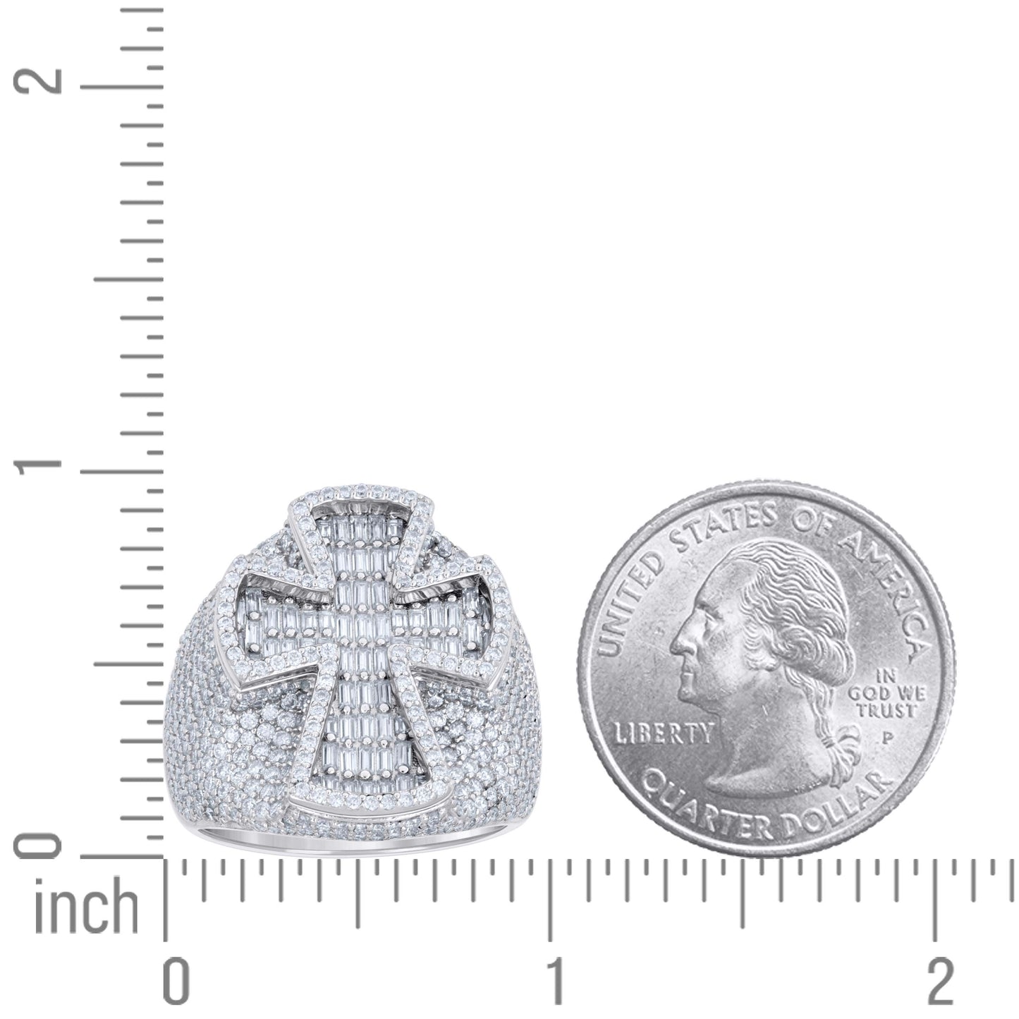 925 Sterling Silver Moissanite Ring S9