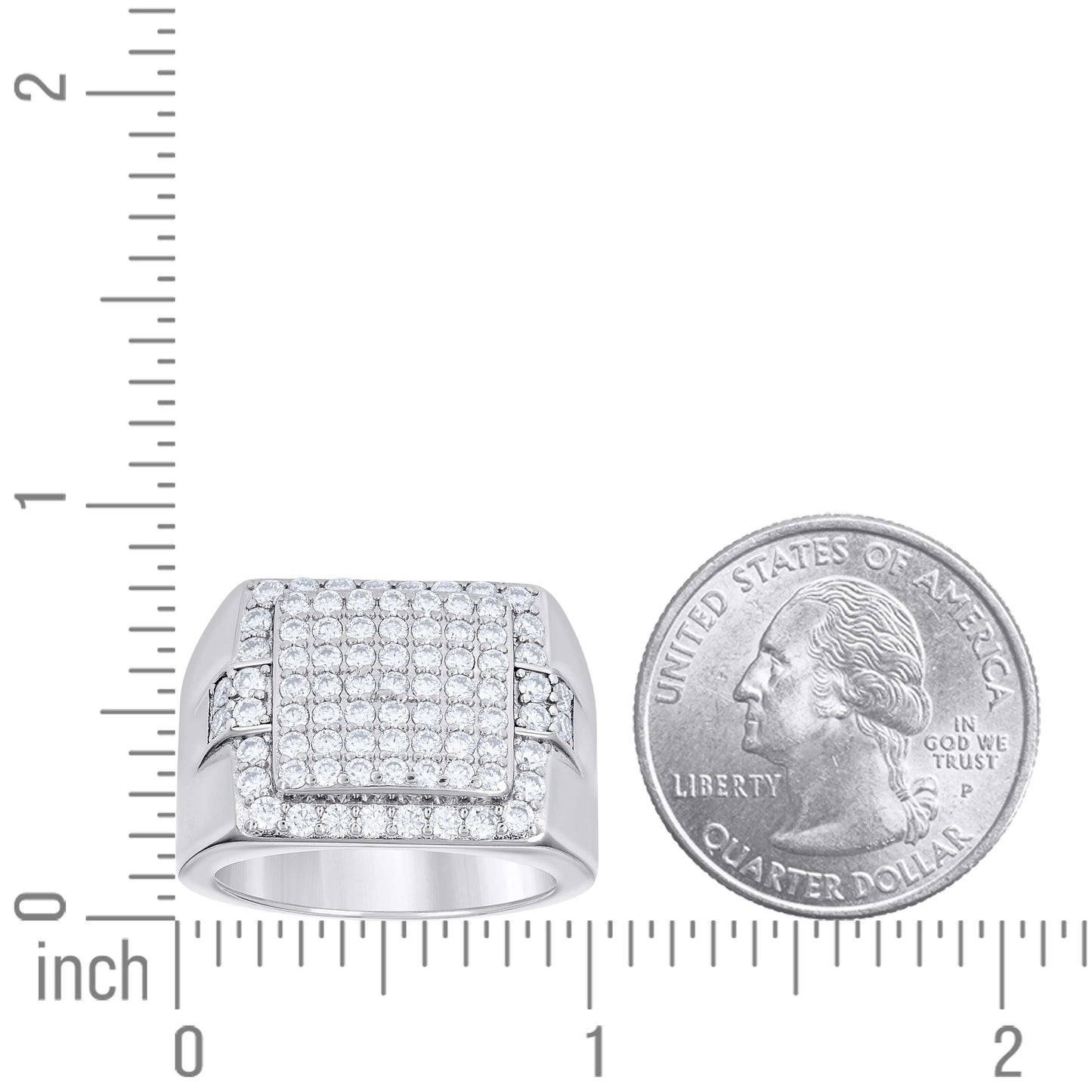 925 Sterling Silver Moissanite Ring S9