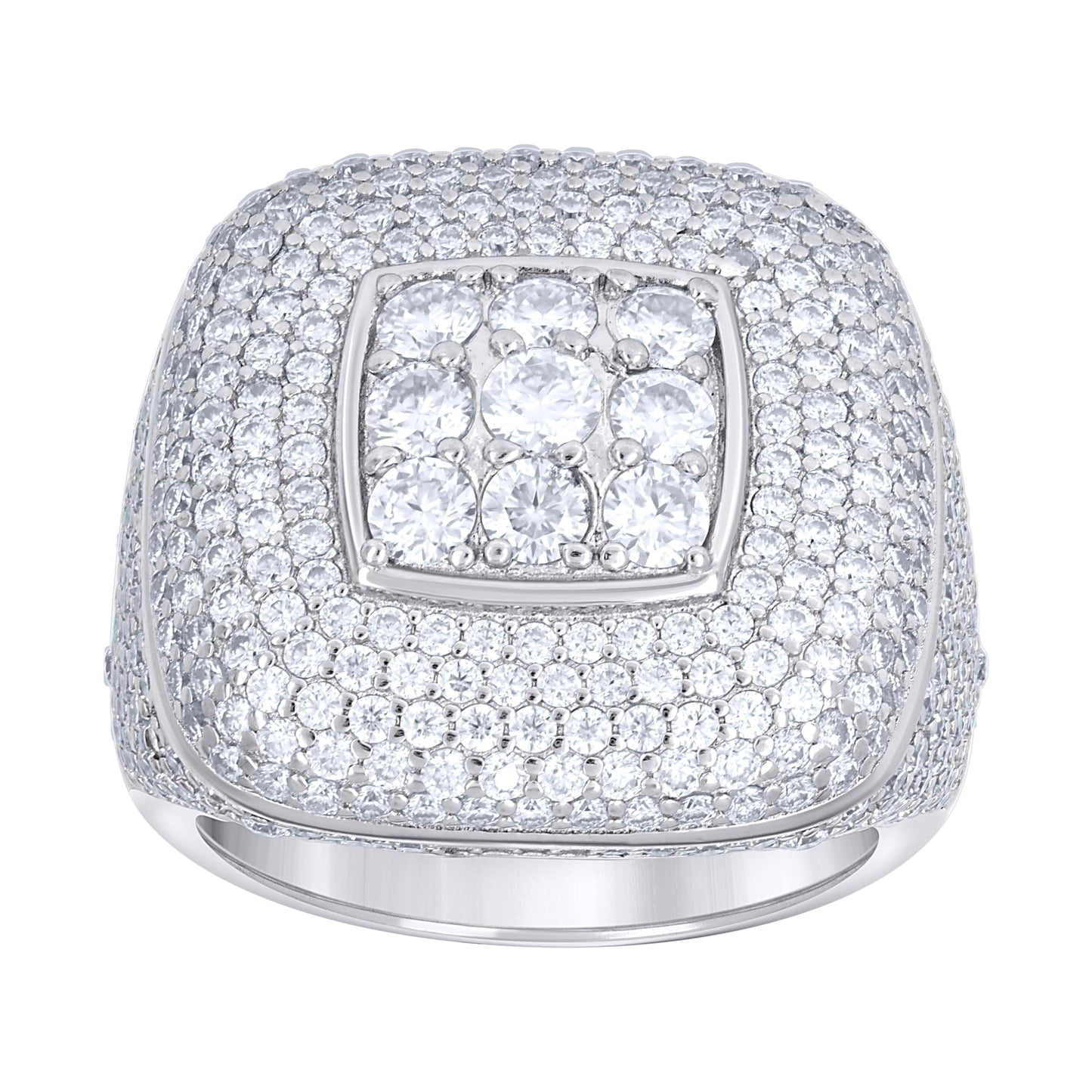 925 Sterling Silver Moissanite Ring S9