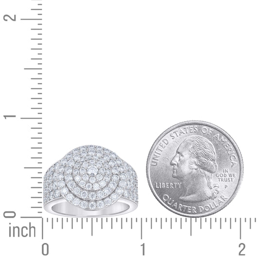 925 Sterling Silver Moissanite Ring S9