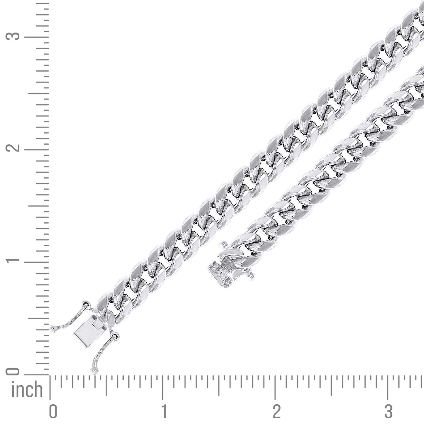 925 Silver Hollow Miami Cuban Chain 9mm