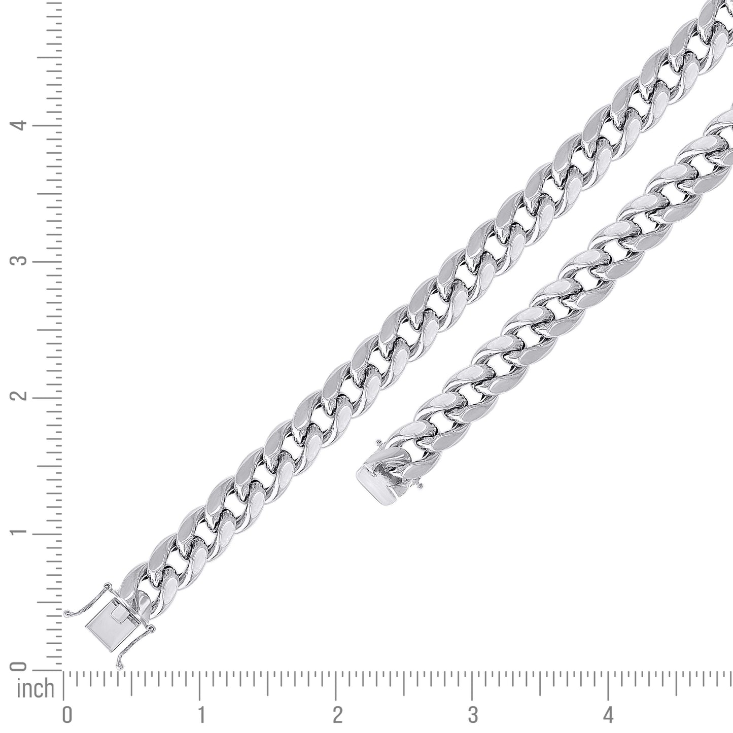 925 Silver Hollow Miami Cuban Chain 12.5mm