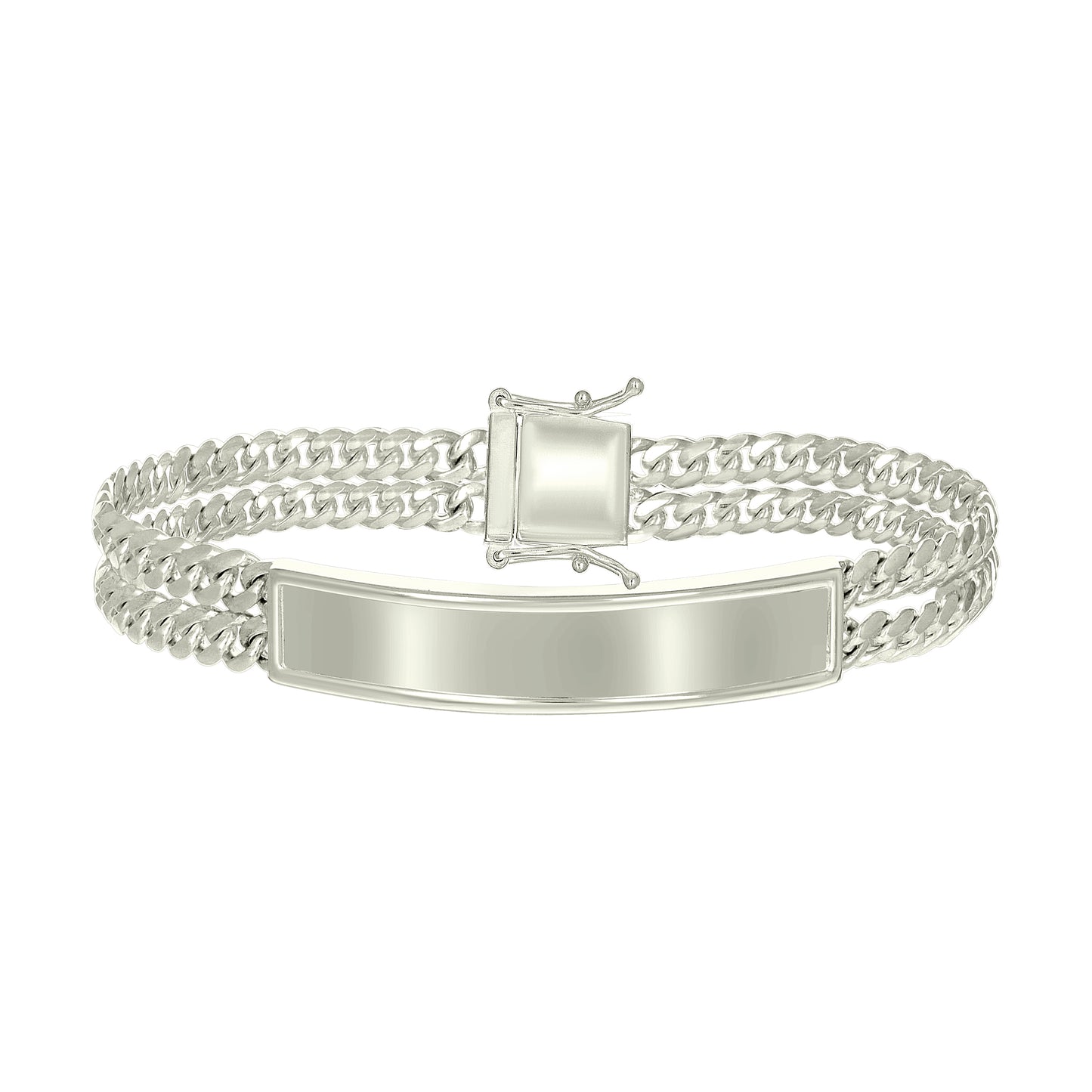 925 Sterling Silver Id Bracelet 8"