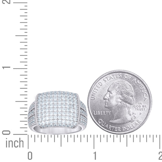 925 Sterling Silver Cz Ring S9