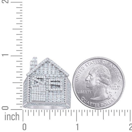 925 Sterling Silver Cz Ring S10