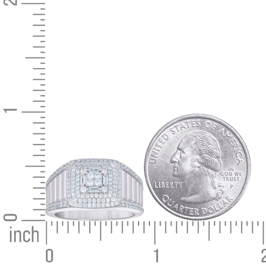 925 Sterling Silver Cz Ring S9