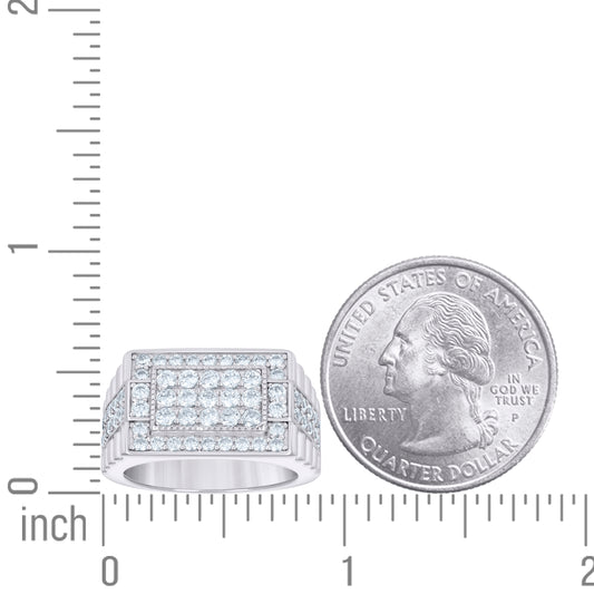 925 Sterling Silver Cz Ring S9