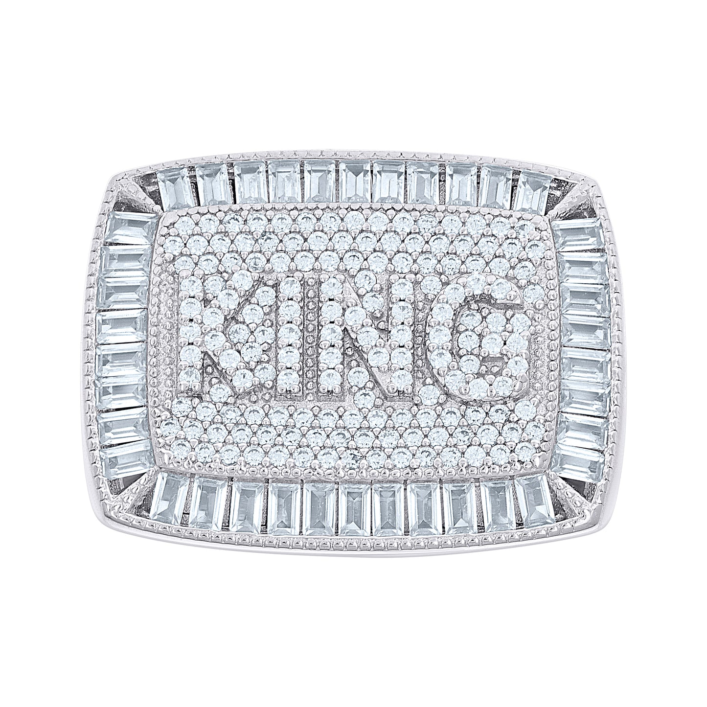 925 Sterling Silver Cz Ring S10