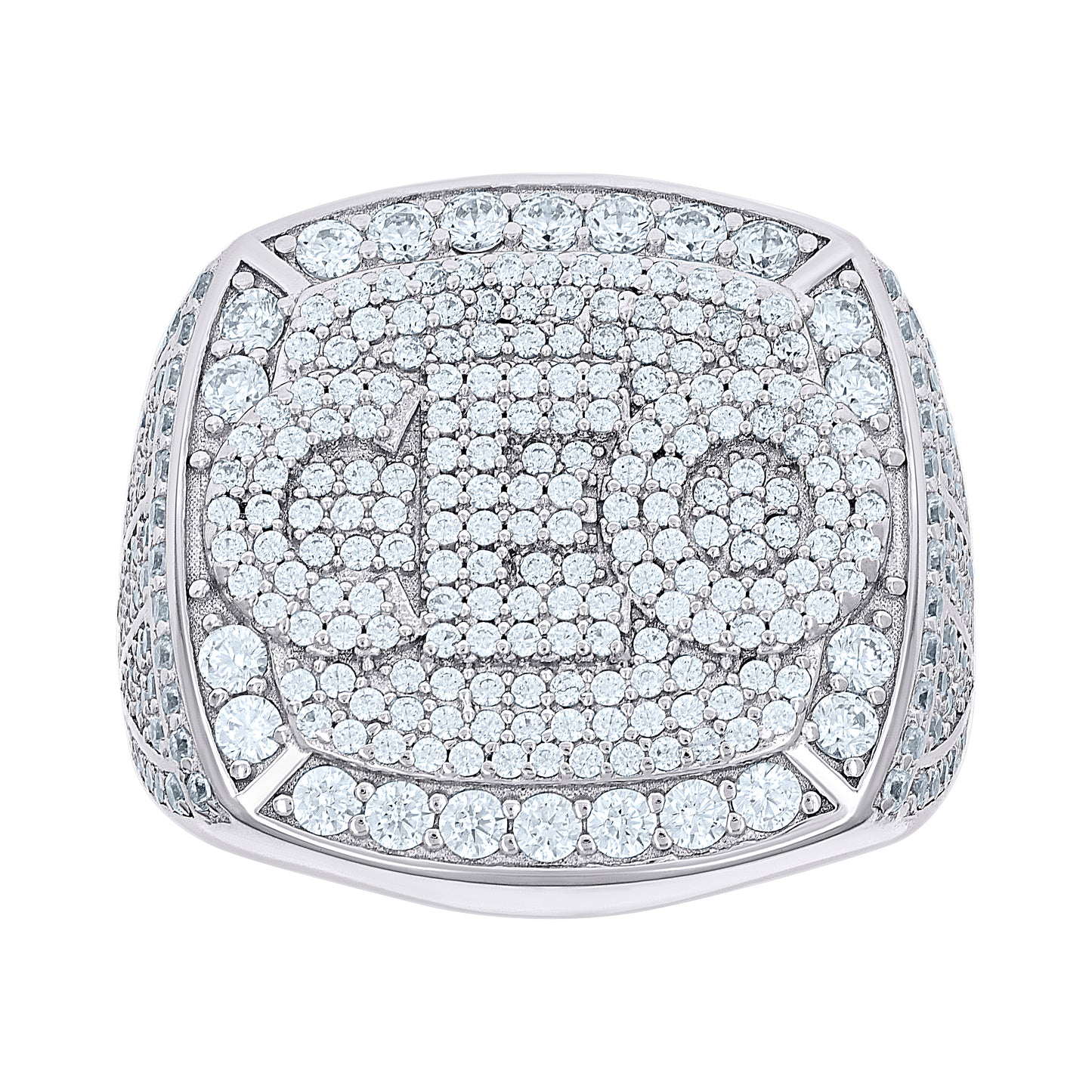 925 Sterling Silver Cz Ring S10