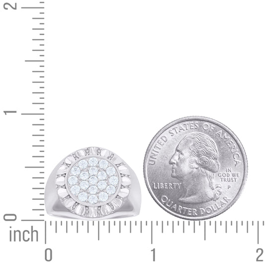 925 Sterling Silver Cz Ring S10