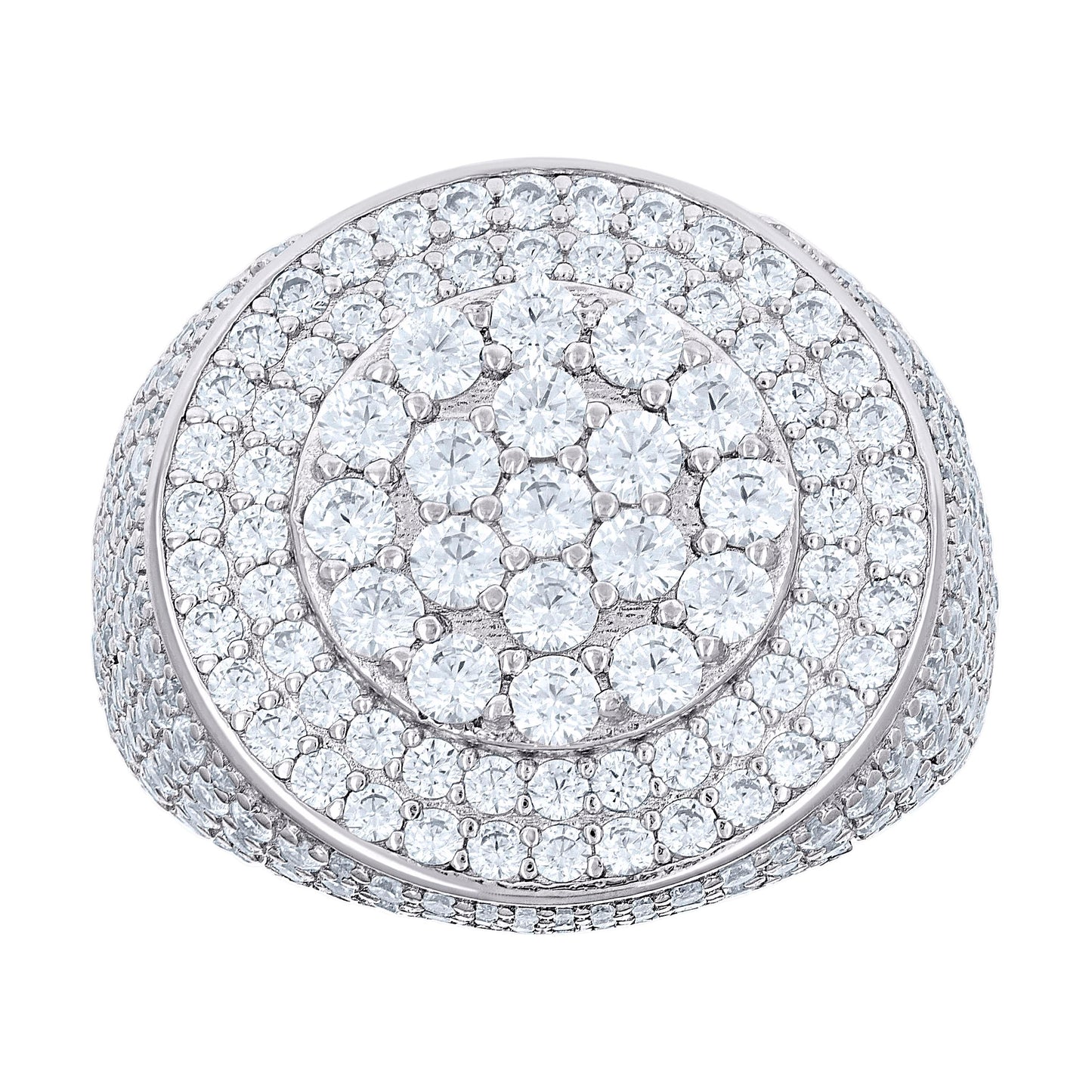 925 Sterling Silver Cz Ring S10