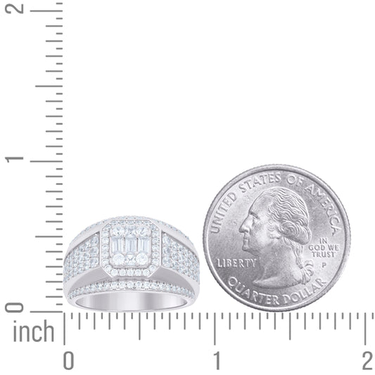 925 Sterling Silver Cz Ring S9