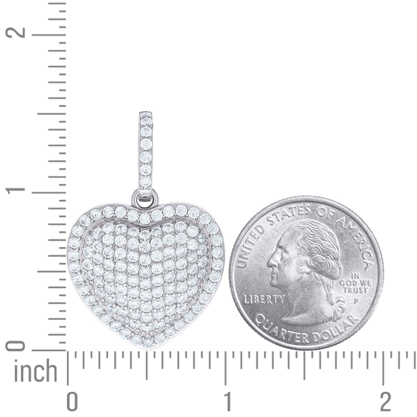 925 Sterling Silver Cz Pendant